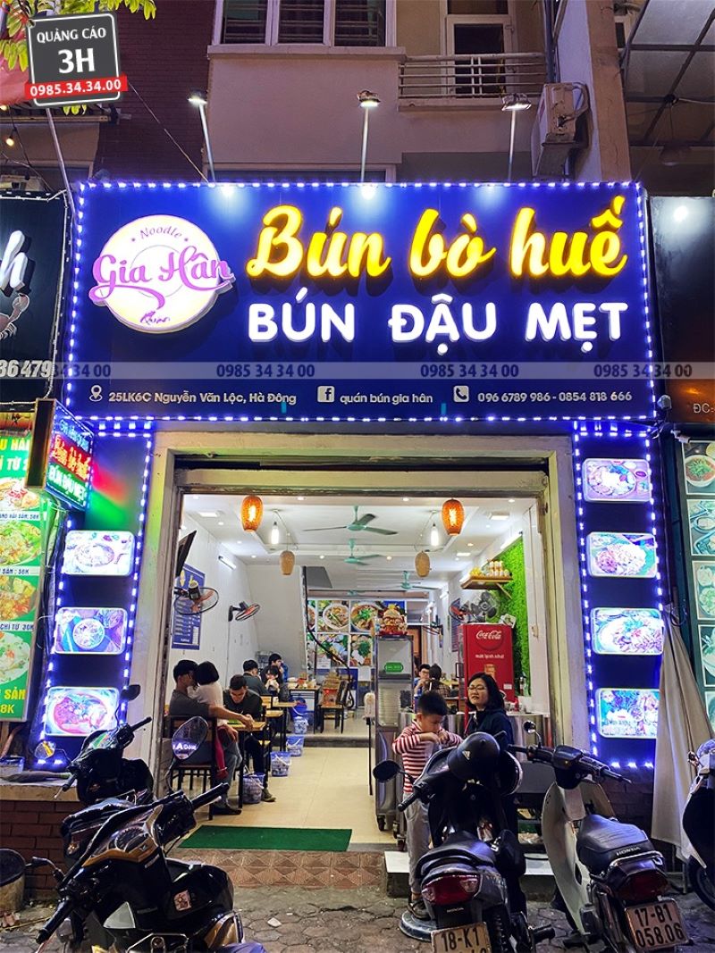 bảng hiệu quán ăn