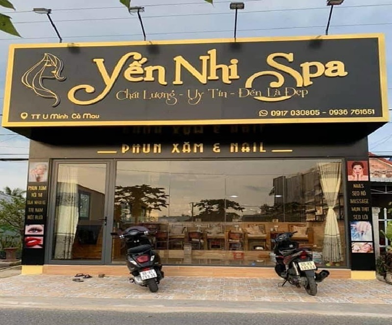 Thiết kế biển đứng và biển vẫy spa đẹp dành cho thẩm mỹ viện