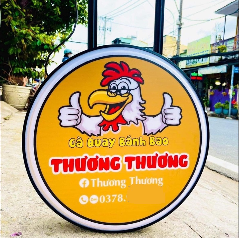 Các mẫu bảng hiệu tròn đẹp hiện nay