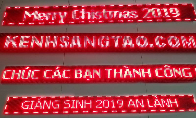 biển hiệu led đơn màu