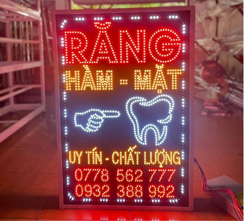 biển hiệu led đơn màu