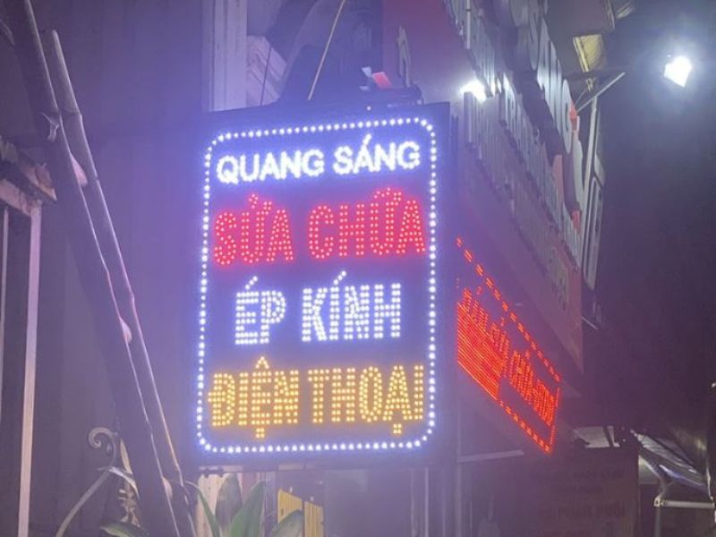 Biển vẫy điện thoại led mặt đèn phát quang giúp tiết kiệm điện