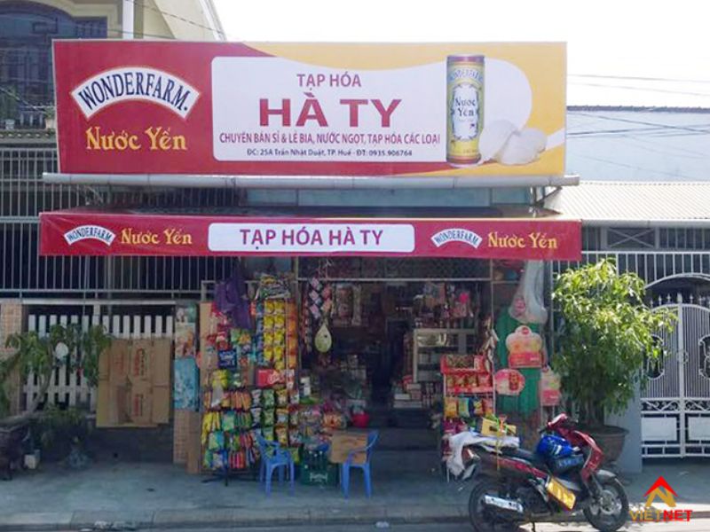 Màu sắc bảng hiệu nên có sự kết hợp hài hòa để dễ nhìn