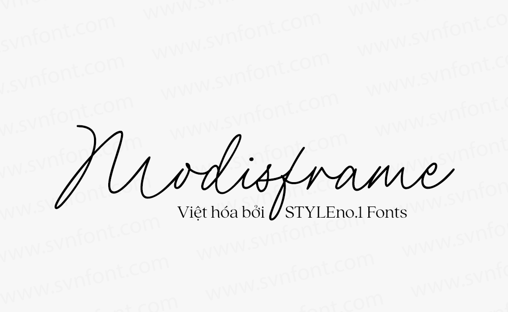 font chữ bảng hiệu