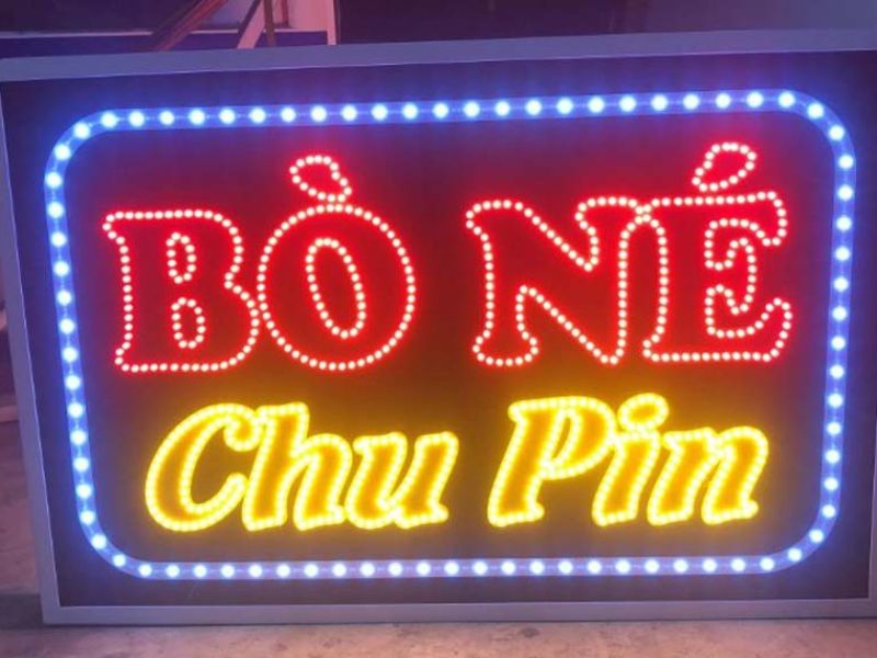 Biển vẫy với ánh sáng led sẽ dễ dàng nổi bật vào ban đêm