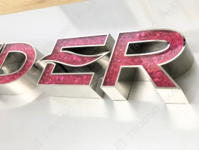 Chữ Inox đính đá